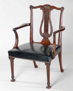 Thomas Chippendale: Library armchair for Brocket Hall, Hertfordshire, c1773.