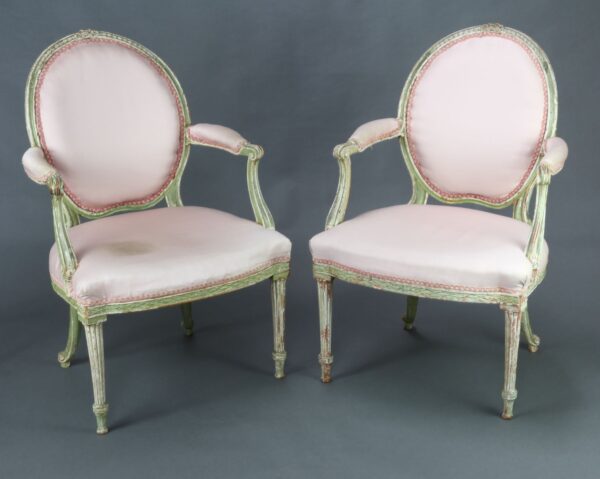 Two Chippendale chairs sold by Denham's, October 2021